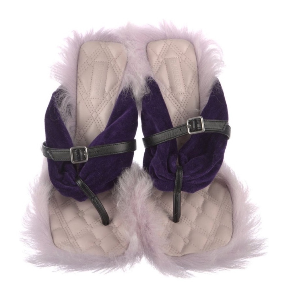 Burberry shearling mules - Picture 2 of 5